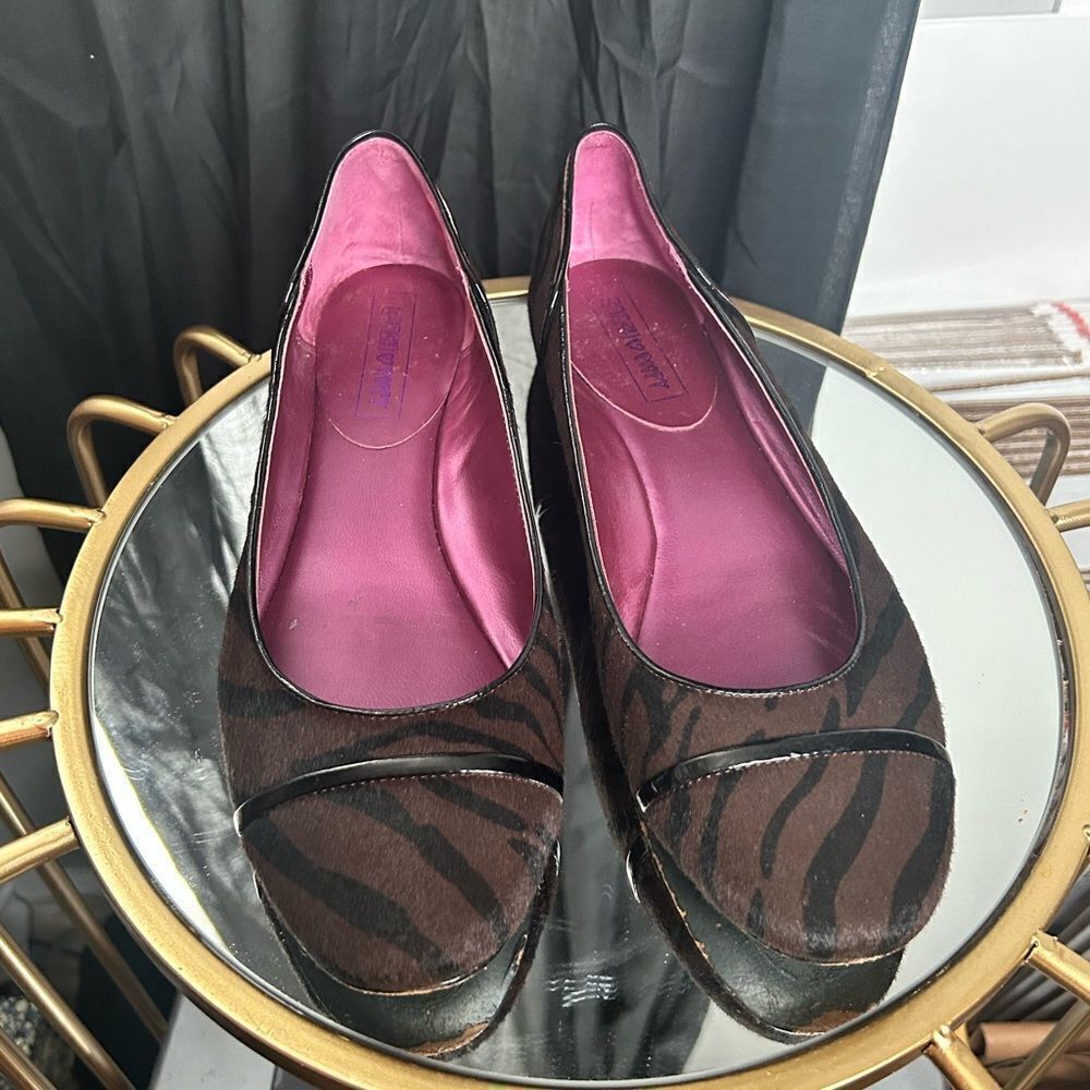 Coach Poppy Randy Calf Hair Ballet Flat - Picture 2 of 7